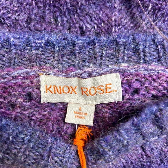 Knox Rose Purple and Blue Gradient Sweater - Picture 3 of 5